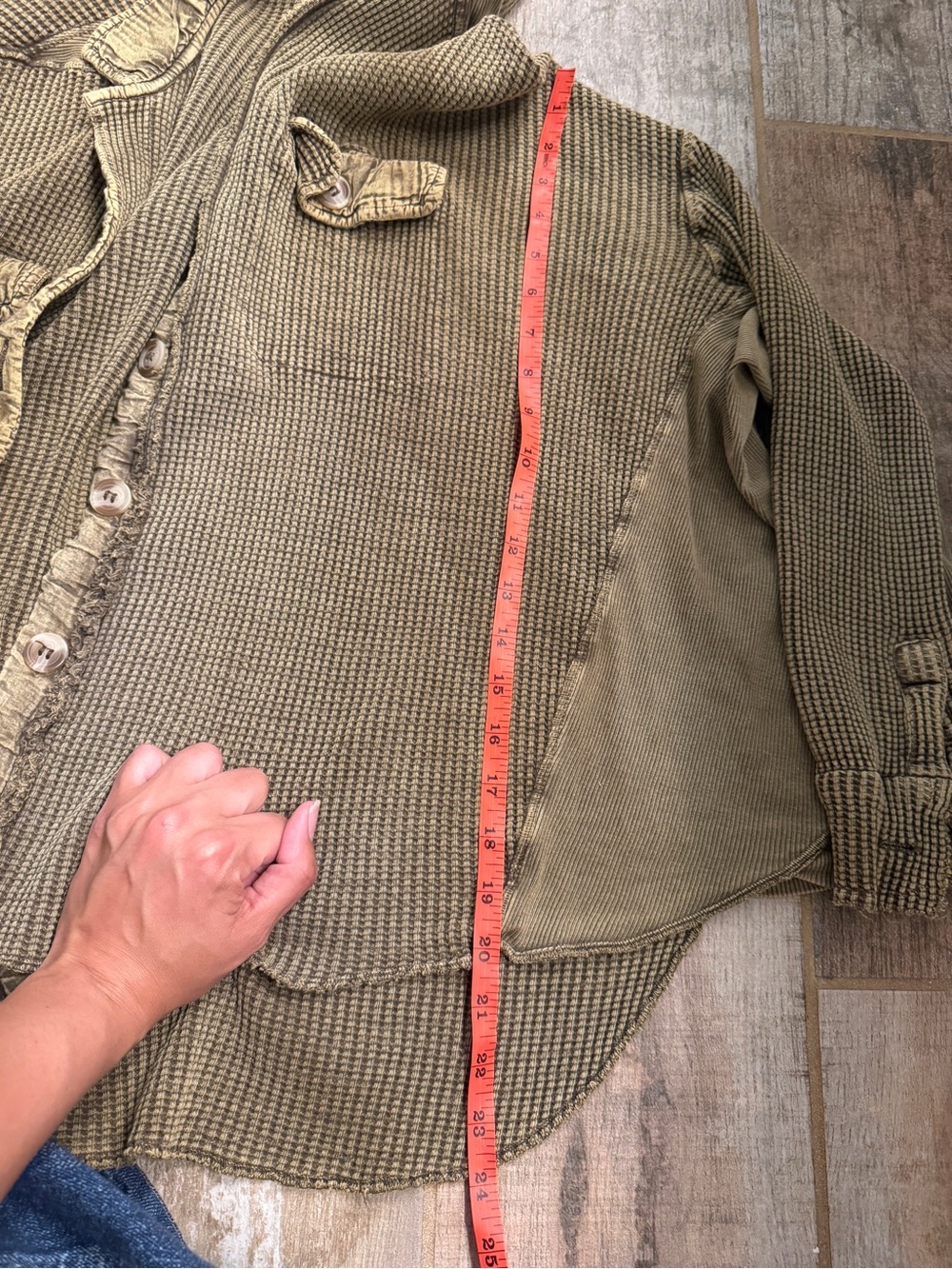 Free People One Scout Jacket Olive Green - Picture 10 of 10
